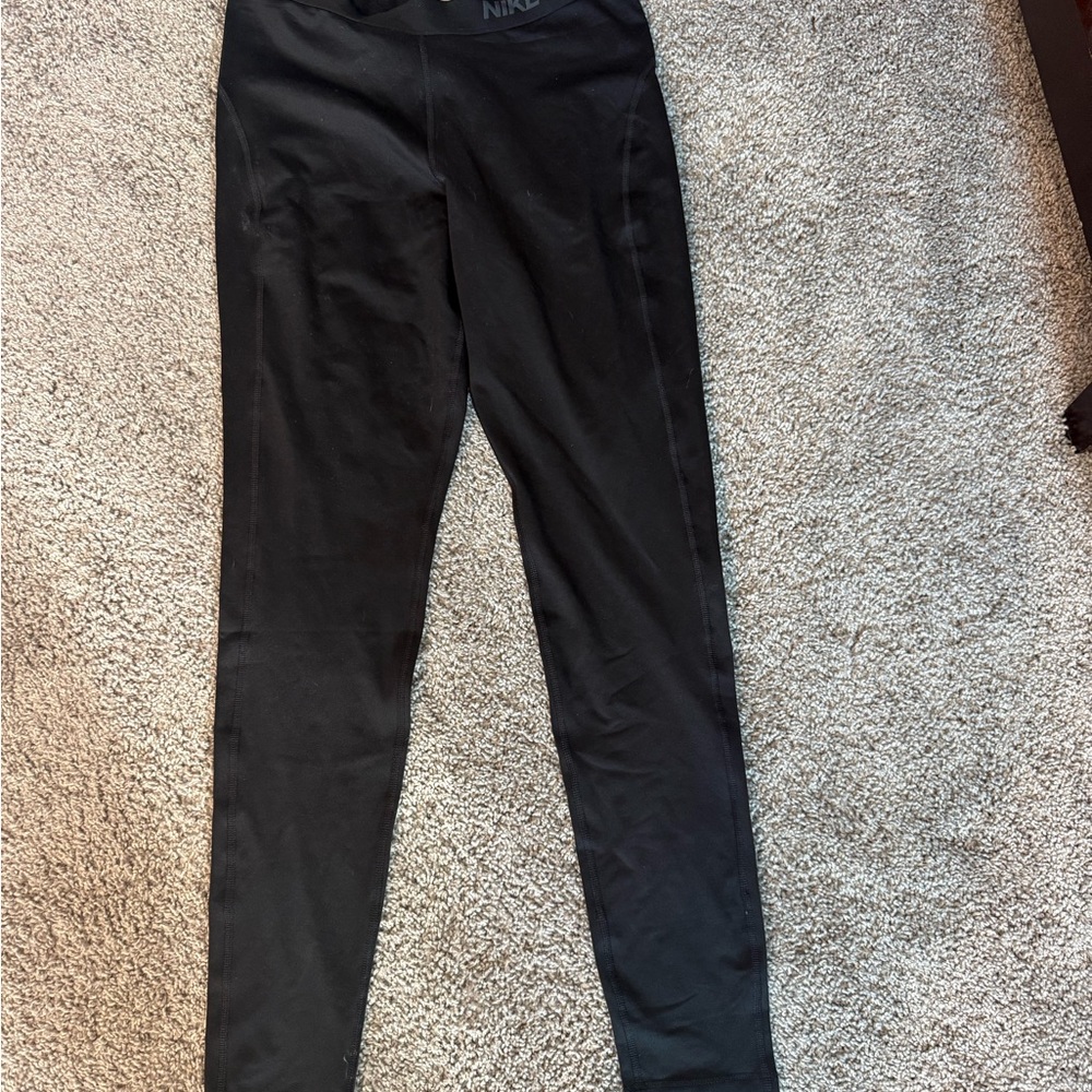 Nike Pro Dri-Fit Cold Weather Black Running Leggings-L